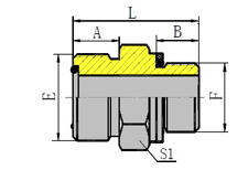 METRIC MALE O-RING/BSP MALE O-RING