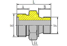 METRIC MALE O-RING/METRIC MALE WITH BONDED SEAL