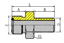 METRIC MALE WITH O-RING/BUTT-WELD TUBE