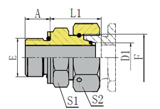 BSP THREAD STUD ENDS WITH O-RING SEALING