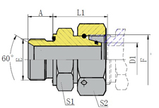 METRIC THREAD WITH CAPTIVE SEAL