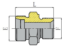 公制螺纹60º锥密封或组合垫密封两用柱端