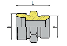 BSP THREAD 60º CONE SEALING OR BONDED SEAL STUD ENDS