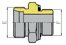 BSP THREAD STUD ENDS WITH O-RING SEALING