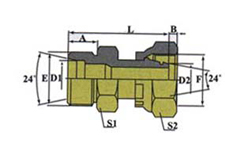 REDUCER TUBE ADAPTOR WITH SWIVEL NUT