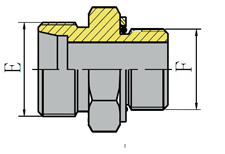 METRIC THREAD STUD ENDS WITH O-RING SEALING