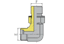 90º ELBOW BSP THREAD ADJUSTABLE WITH O-RING SEALING
