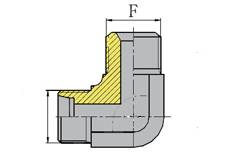 BSP THREAD 60º CONE SEALING 90º ELBOW