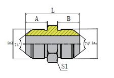 METRIC MALE 74º CONE
