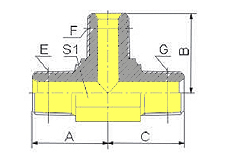 NPT Male Tee-PAN