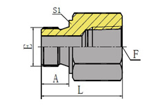 METRIC MALE/NPT FEMALE