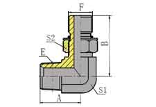 90º NPT MALE SAE O RING BOSS