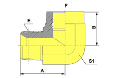 90ºELBOW NPT MALE/NPT FEMALE