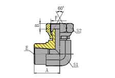 90º NPT FEMALE/BSP FEMALE 60º CONE