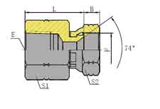 布锥管内螺纹/JIC内螺纹74 °内锥