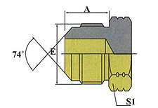 美制JIC外螺纹74º内锥堵头