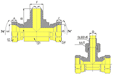JIC MALE 74ºSEAT/JICMALE74ºCONE BRANCHE TEE