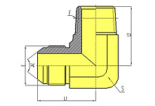 90ºELBOW JIC MALE 74ºCONE/NPT MALE