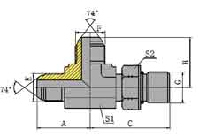 JIC MALE/JIC MALE/SAE O-RING BOSS
