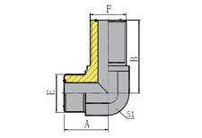 90º ORFS MALE BULKHEAD