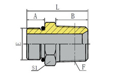 SAE O-RING BOSS/BSPT MALE