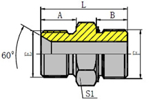 BSP MALE/METRIC O-RING MALE