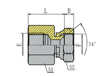 英管内螺纹/JIC 内螺纹74 °内锥