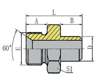 BSP MALE 60º SEAT/BUTT-WELD TUBE