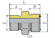 BSP MALE/METRIC MALE WITH O-RING