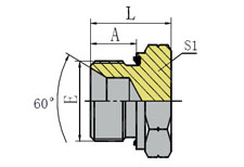 BSP MALE CAPTIVE SEAL PLUG
