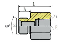 BSP MALE 60º SEAT/NPT FEMALE