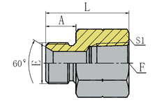 BSP MALE 60º SEAT/BSPT FEMALE