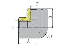 90º BSP FEMALE