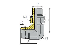 90º BSPT MALE/METRIC MALE O-RING