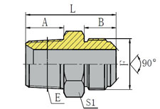 英锥管外螺纹/美制SAE外螺纹90 °外锥