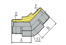 45º英锥管外螺纹