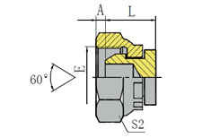 METRIC FEMALE 60º CONE PLUG