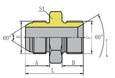 日式英管外螺纹60º外锥/英管外螺纹60º内锥