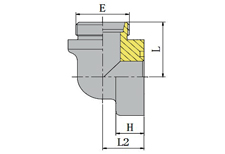90º BITE TYPE/SAE FLANGE