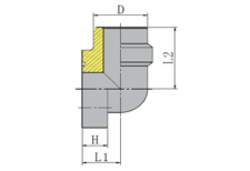 90º SAE FLANGE WELD TUDE
