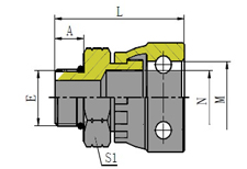 SAE O-RING BOSS/STECKO FEMALE