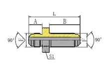 SAE MALE 90º CONE BULKHEAD