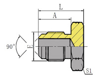 SAE MALE 90º CONE PLUG