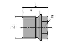 METRIC MALE 60º SEAT PLUG