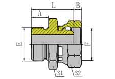METRIC MALE WITH BONDED SEAL/BSP FEMALE MULTISEAL