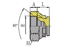 SAE FEMALE 90º SEAT PLUG