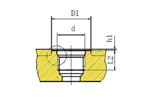 BSP thread port and mating stud end