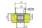 SAE thread port and mating stud end