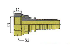GB METRIC FEMALE FLAT SEAT