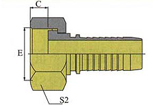 GB METRIC FEMALE FLAT SEAT